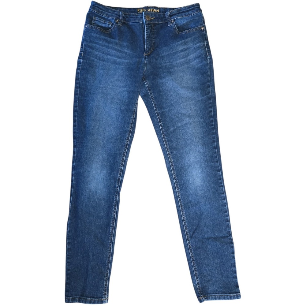 Ruff Hewn Womens Skinny Stretch Jeans 30x30 Blue Denim Pants